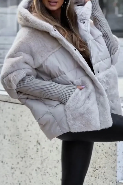 Giacca Bomber Donna con Cappuccio Taglio Moda
