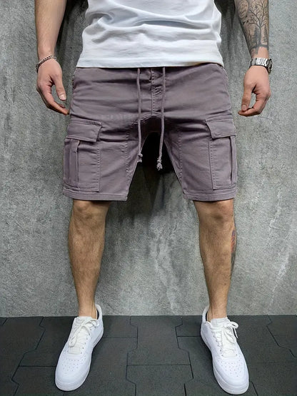 Bermuda Cargo Uomo con Coulisse e Tasche Utility