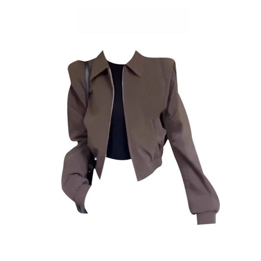 Giacca Donna con Zip Manica Lunga Taglio Corto - Brentozzi