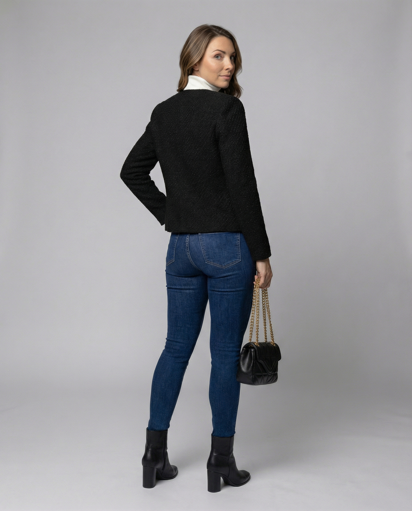 Giacca Donna Monopetto Elegante Slim Fit