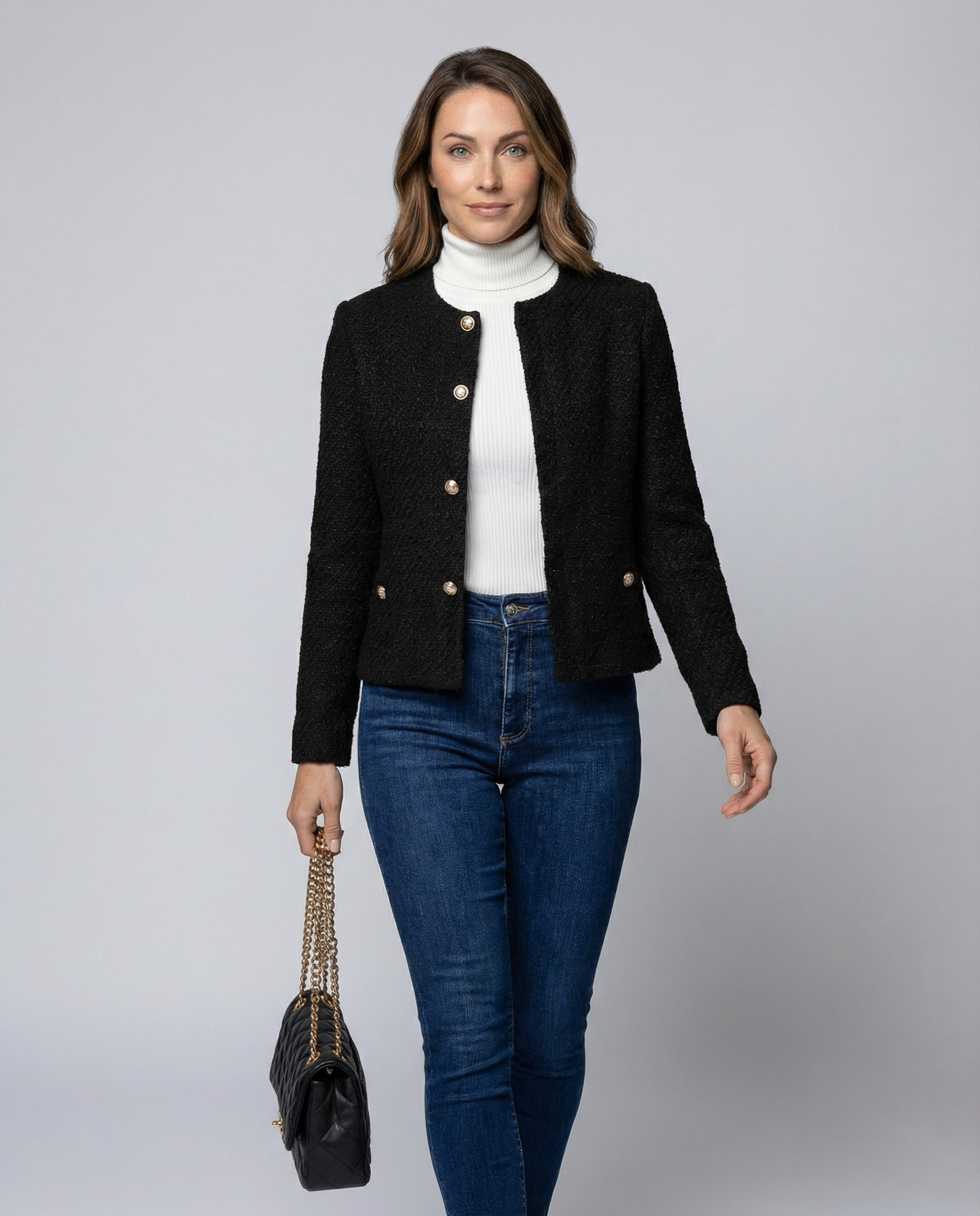 Giacca Donna Monopetto Elegante Slim Fit