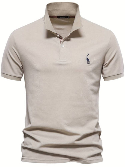 Polo Uomo Slim Fit Dettagli Sottile Colletto Classico
