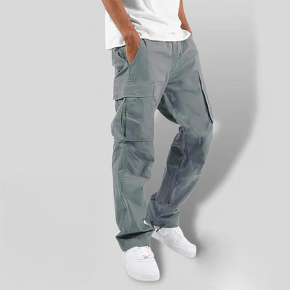 Pantaloni Cargo Uomo Casual Funzionali Taglio Regular