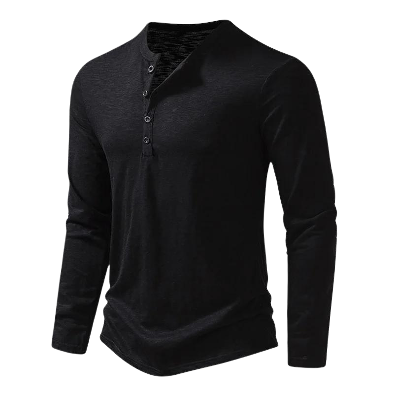 Maglia Uomo Manica Lunga Tessuto Morbido Vestibilità Comoda