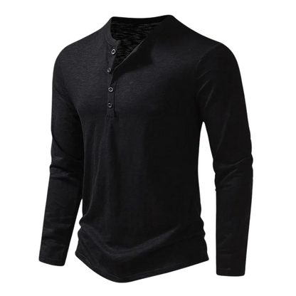 Maglia Uomo Manica Lunga Tessuto Morbido Vestibilità Comoda
