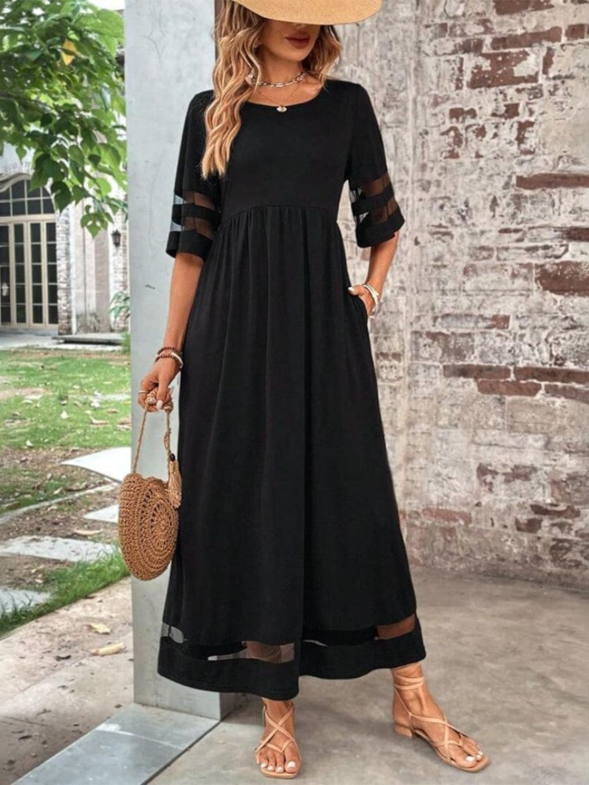 Abito Donna Cerimonia Tessuto Leggero Vestibilità Classica - Vesarelli