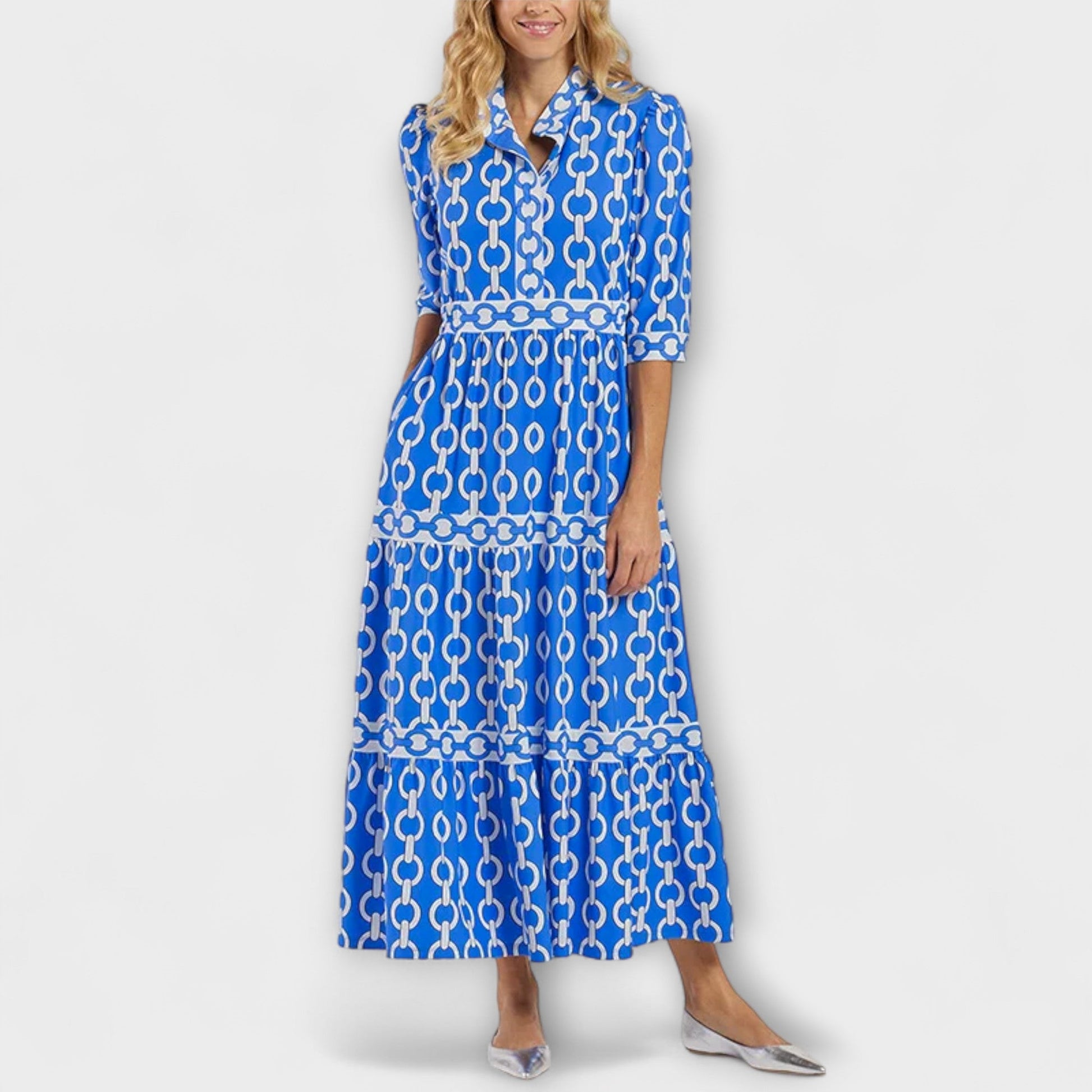 Abito Donna Midi Elegante con Maniche a Tre Quarti - Vestiti Cerimonia Donna per Ogni Occasione 5