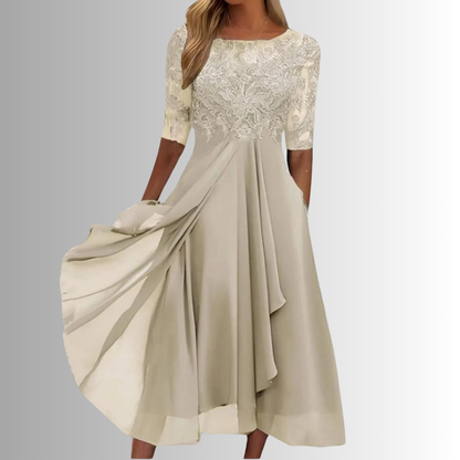 Abito Elegante in Pizzo da Donna per Occasioni Speciali e Matrimoni 2