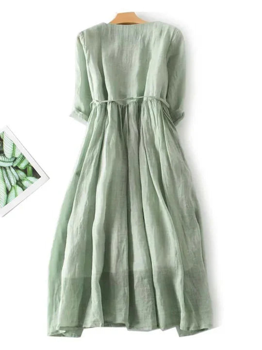 Abito Estivo Donna Leggero Tessuto Morbido Stile Casual - Vesarelli