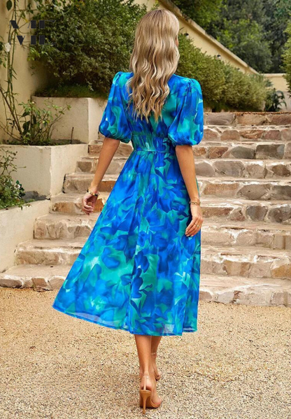 Abito Floreale Elegante da Donna per Cerimonia - Vestiti Eleganti Estivi per Ogni Occasione 6