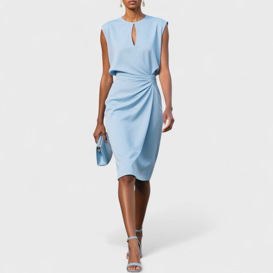 Abito Cerimonia Donna Elegante Scollo Classico Vestibilità Regolare - Vesarelli