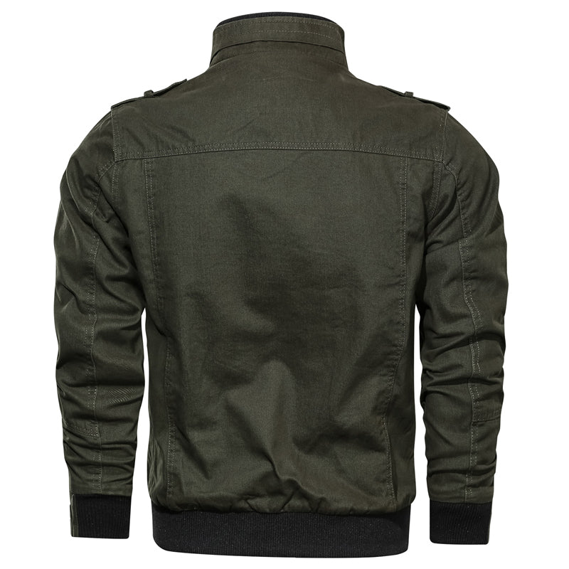 Bomber Uomo Antivento Stile Classico Rifinitura Robusta
