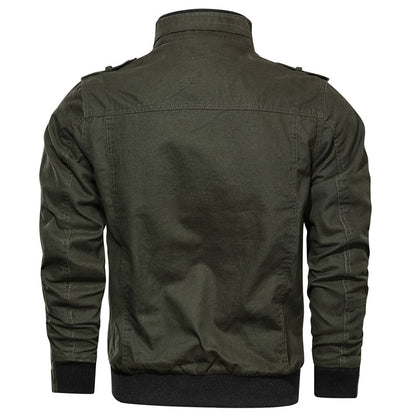 Bomber Uomo Antivento Stile Classico Rifinitura Robusta