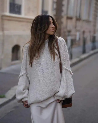 Maglione Donna Oversize in Maglia Morbida - Brentozzi