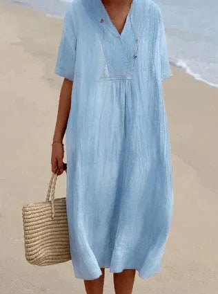 Abito Cerimonia Donna in Lino Elegante - Vesarelli