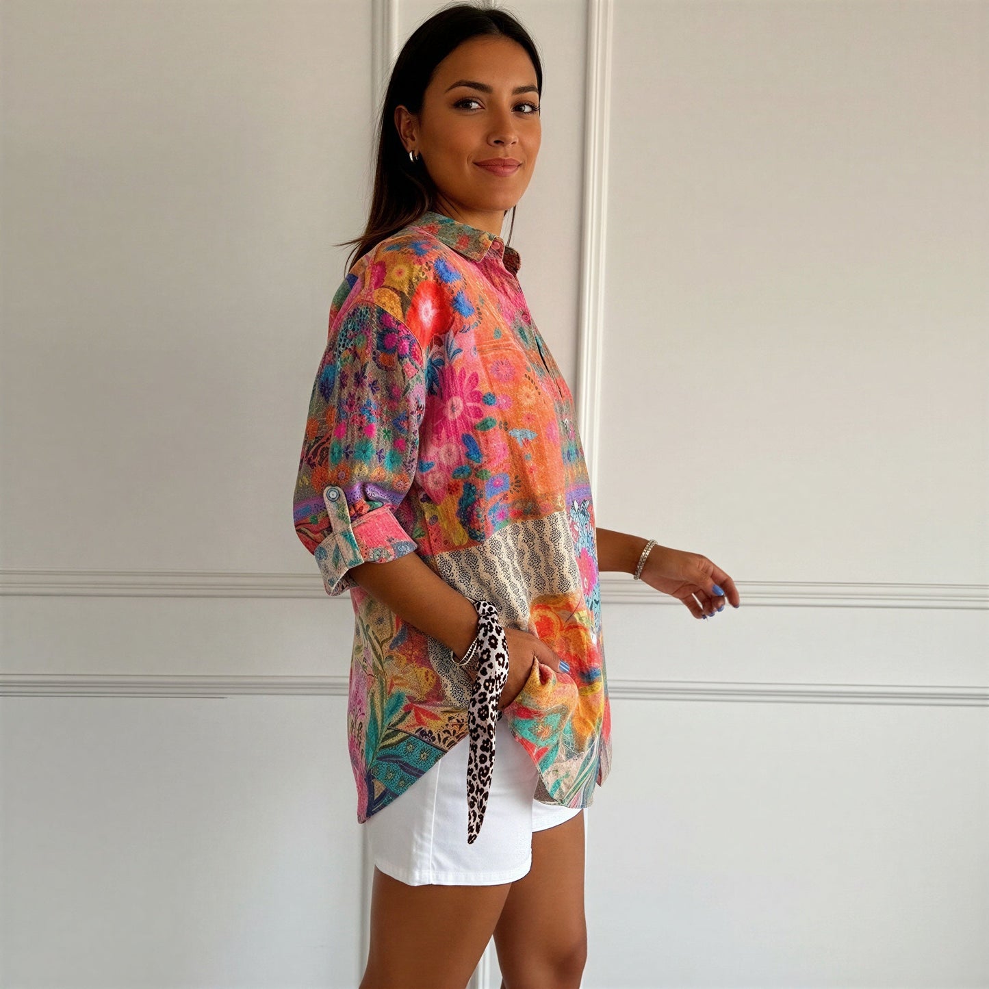 Alina | Camicetta Floreale a Maniche Lunghe Donna 2