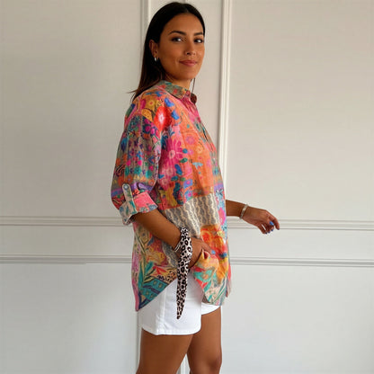 Alina | Camicetta Floreale a Maniche Lunghe Donna 2