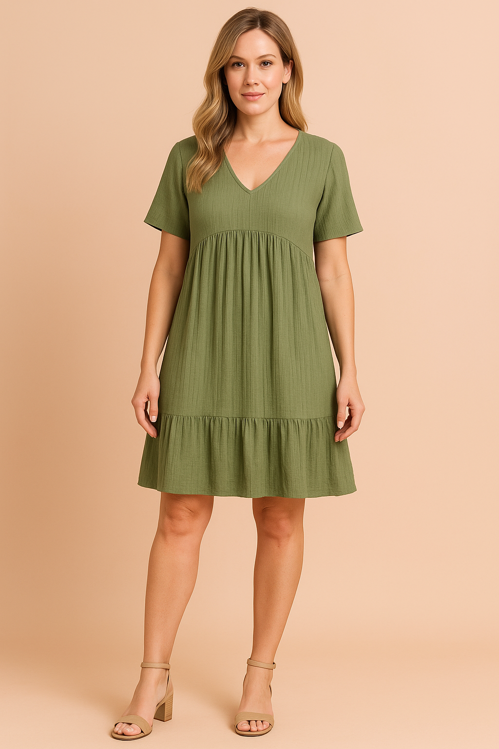 Alira | Miniabito casual con scollo a V 4