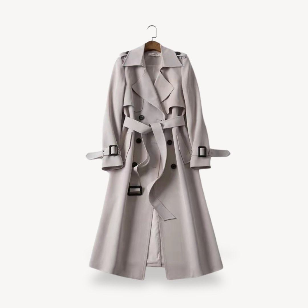 Cappotto Trench Donna Taglio Classico con Cintura
