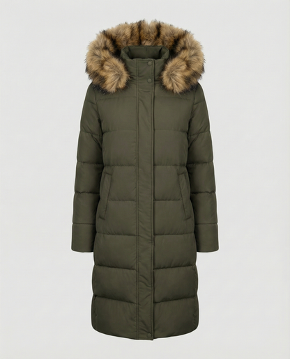 Cappotto Donna Imbottito Piuma Caldo