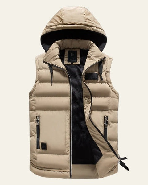 Varex | Gilet Piumino Con Cappuccio Uomo Zip Front Senza Maniche 6