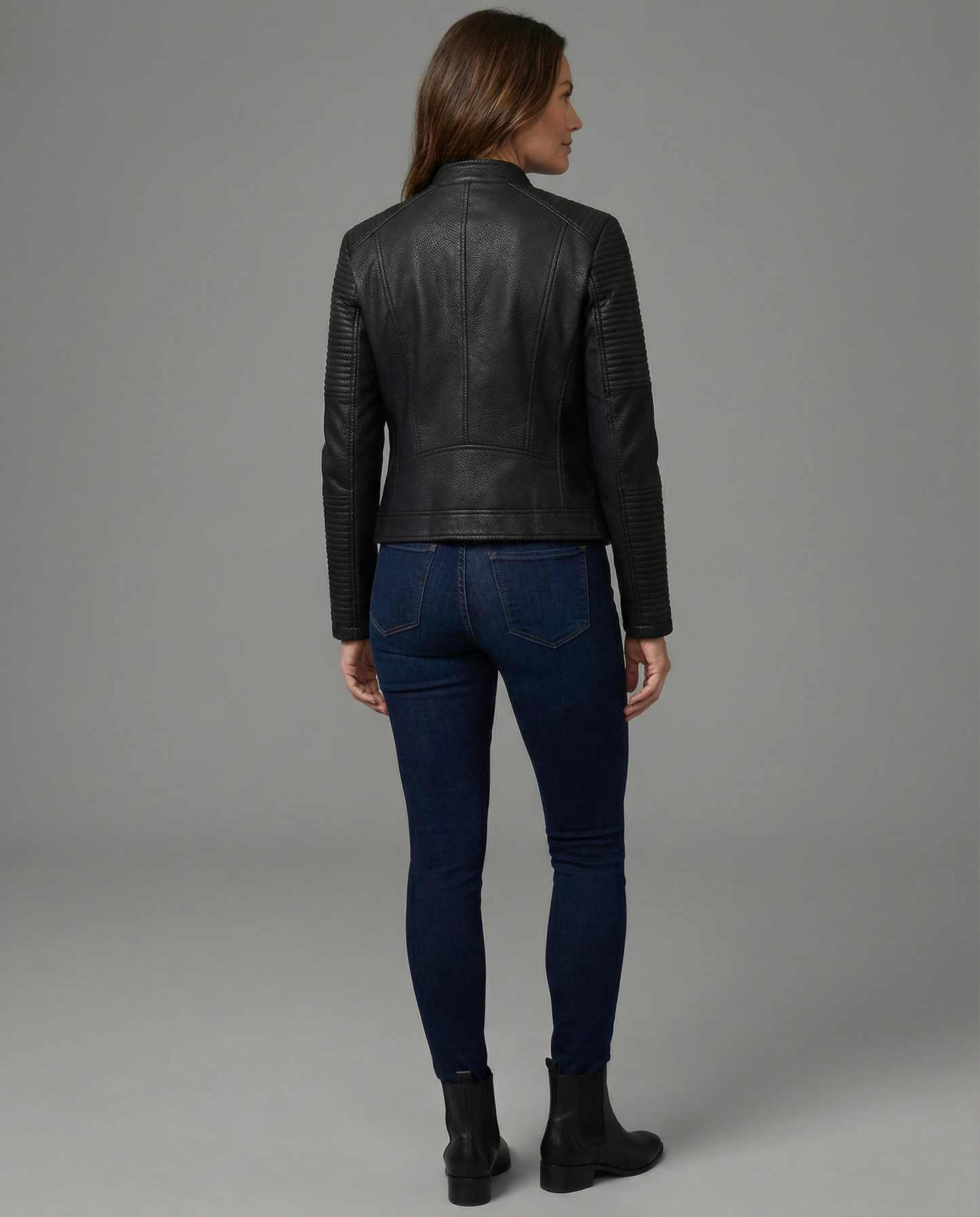 Giacca Donna in Pelle Slim Fit