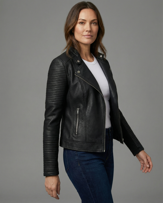 Giacca Donna in Pelle Slim Fit - Brentozzi