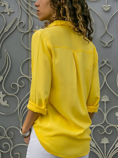 Blusa Donna Scollo a V Taglio Morbido