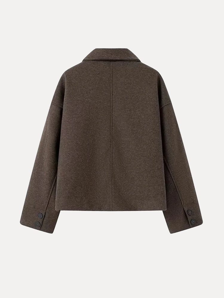 Giacca Donna in Misto Lana Doppia Fodera Stile Classico