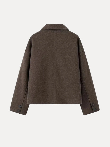 Giacca Donna in Misto Lana Doppia Fodera Stile Classico