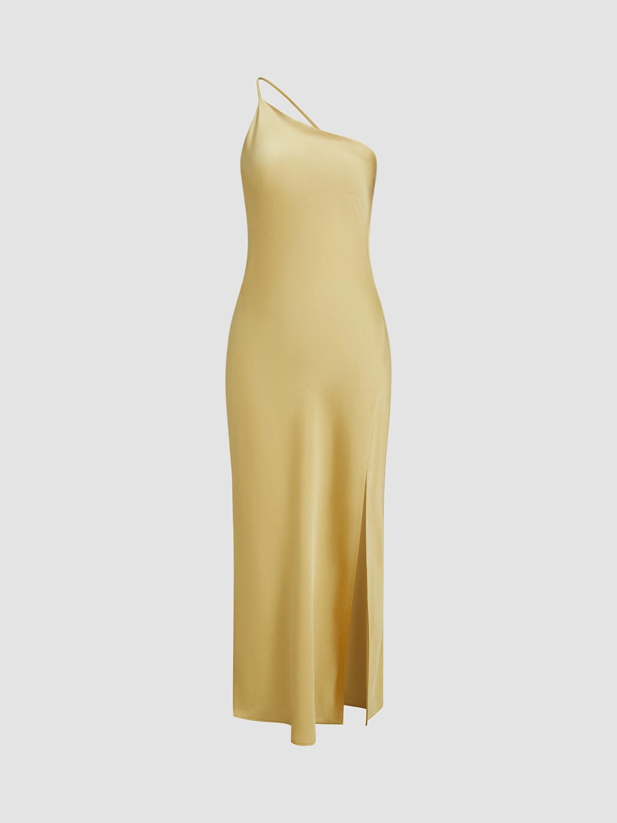 Abito Elegante Donna in Satin Scollo Schiena Scoperta