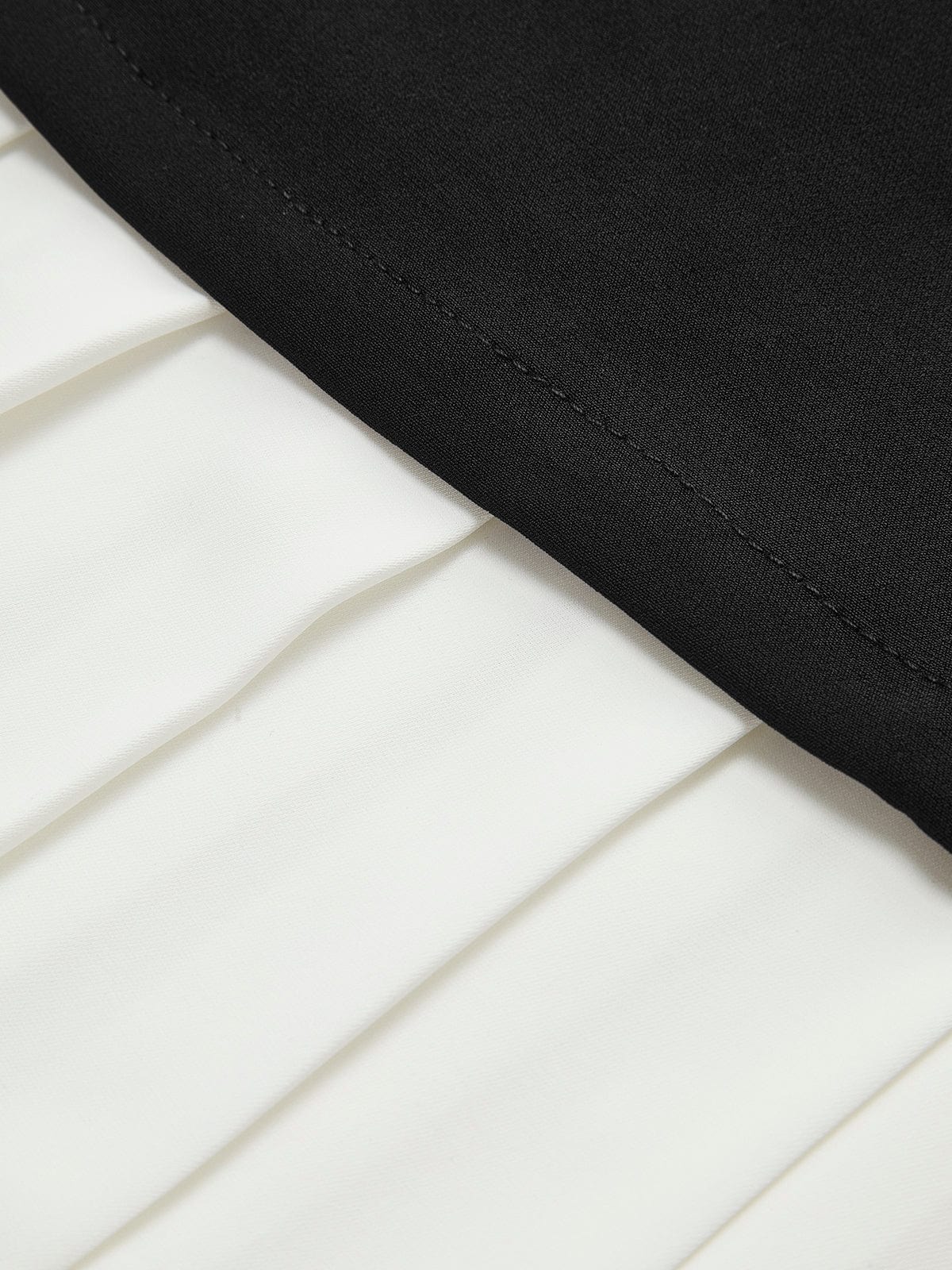 Abito Midi Donna Smanicato con Plissé Elegante