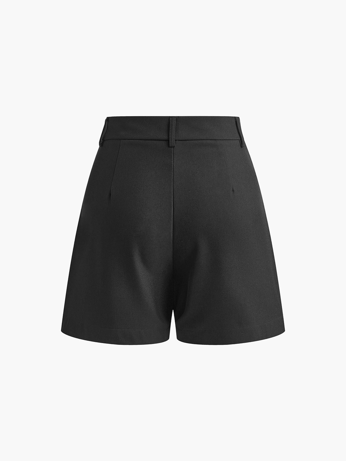Shorts Donna Vita Alta Gamba Dritta Orlo Sulla Anche