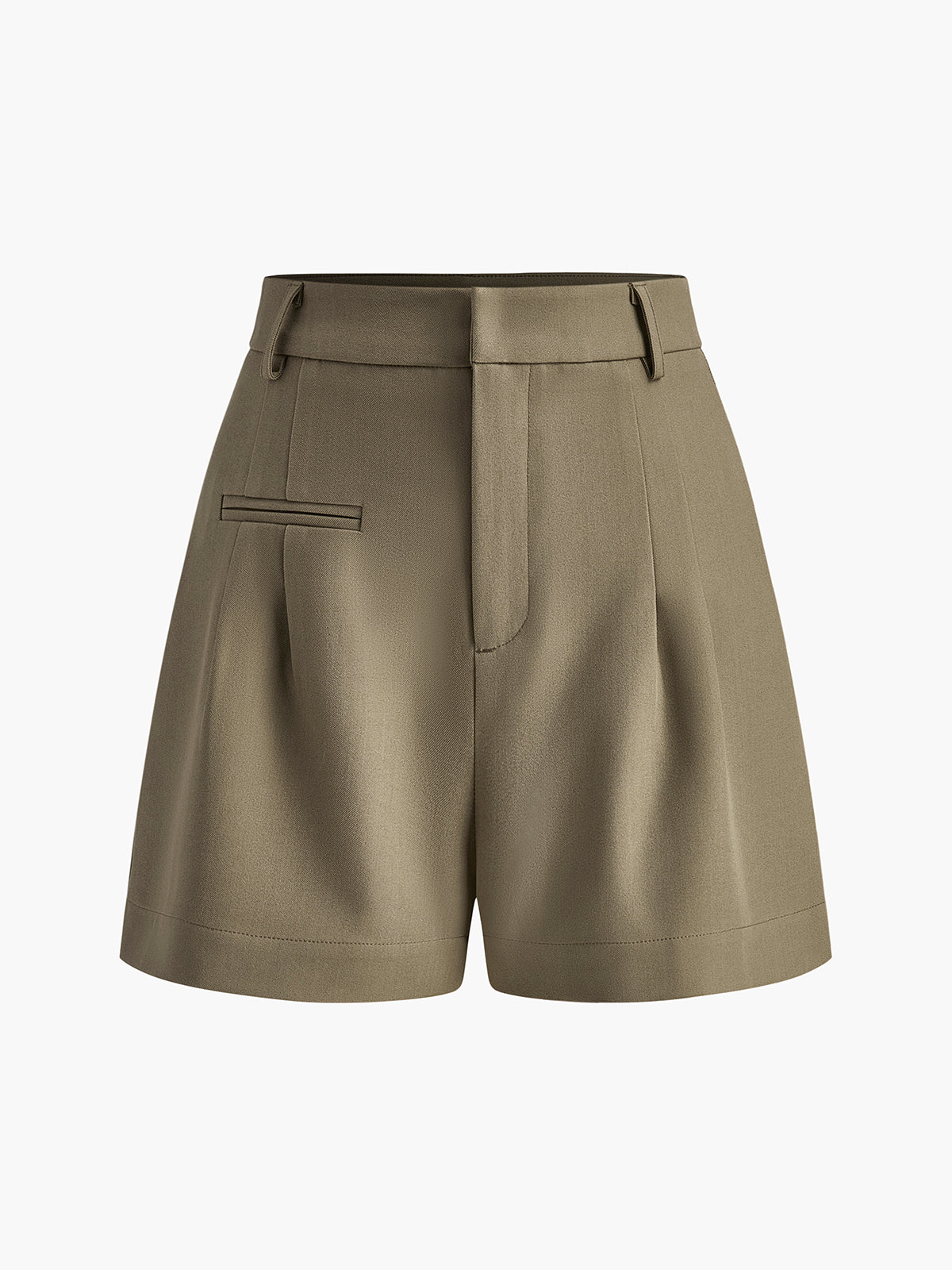 Shorts Donna Vita Alta Gamba Dritta Orlo Sulla Anche