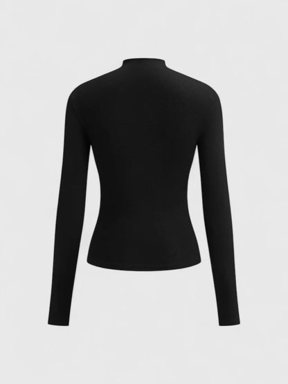 Donna Elegante Scollo Classico Morbido