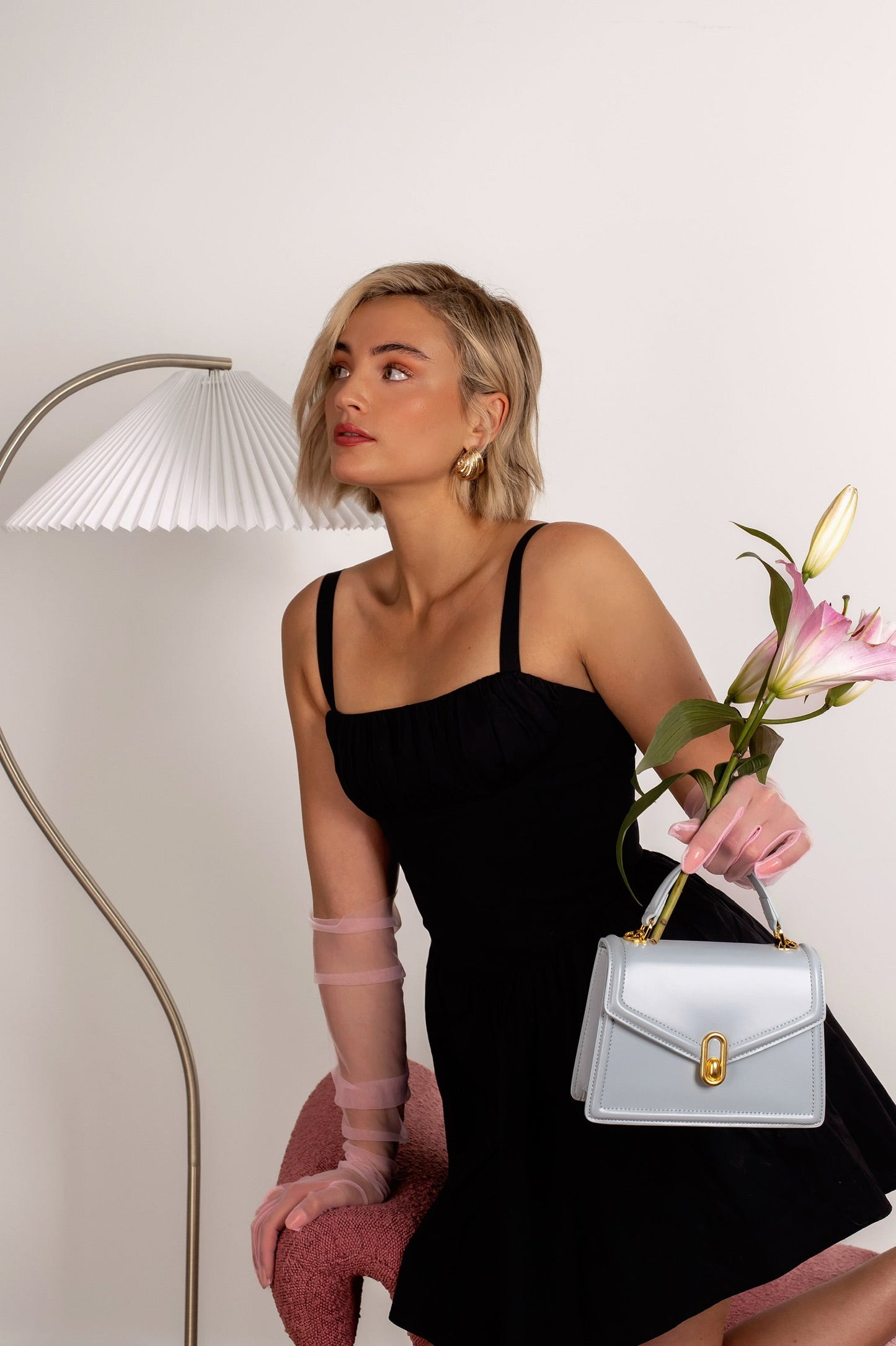 Borsa Donna in Pelle con Manico Rigido Chiusura Elegante