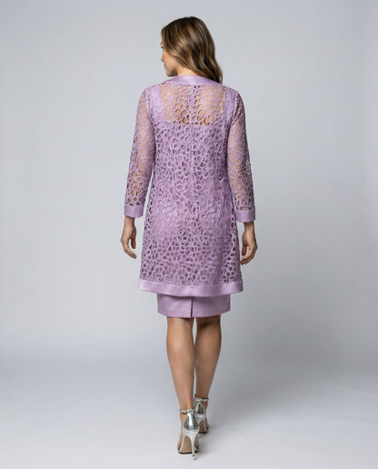 Abito Cardigan Donna in Pizzo Elegante