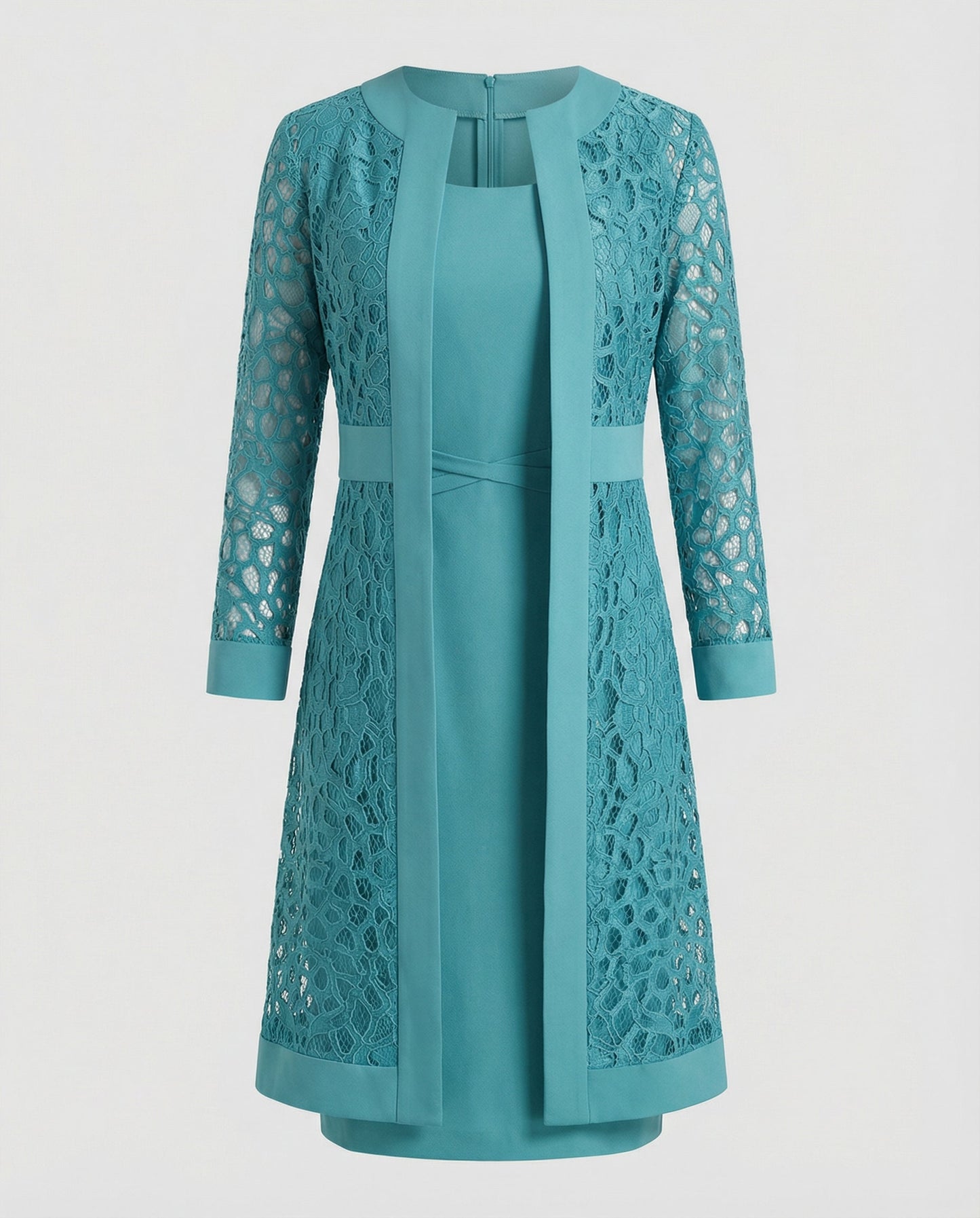 Abito Cardigan Donna in Pizzo Elegante