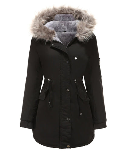 Giacca Invernale Imbottita Donna con Cappuccio e Coulisse - Brentozzi