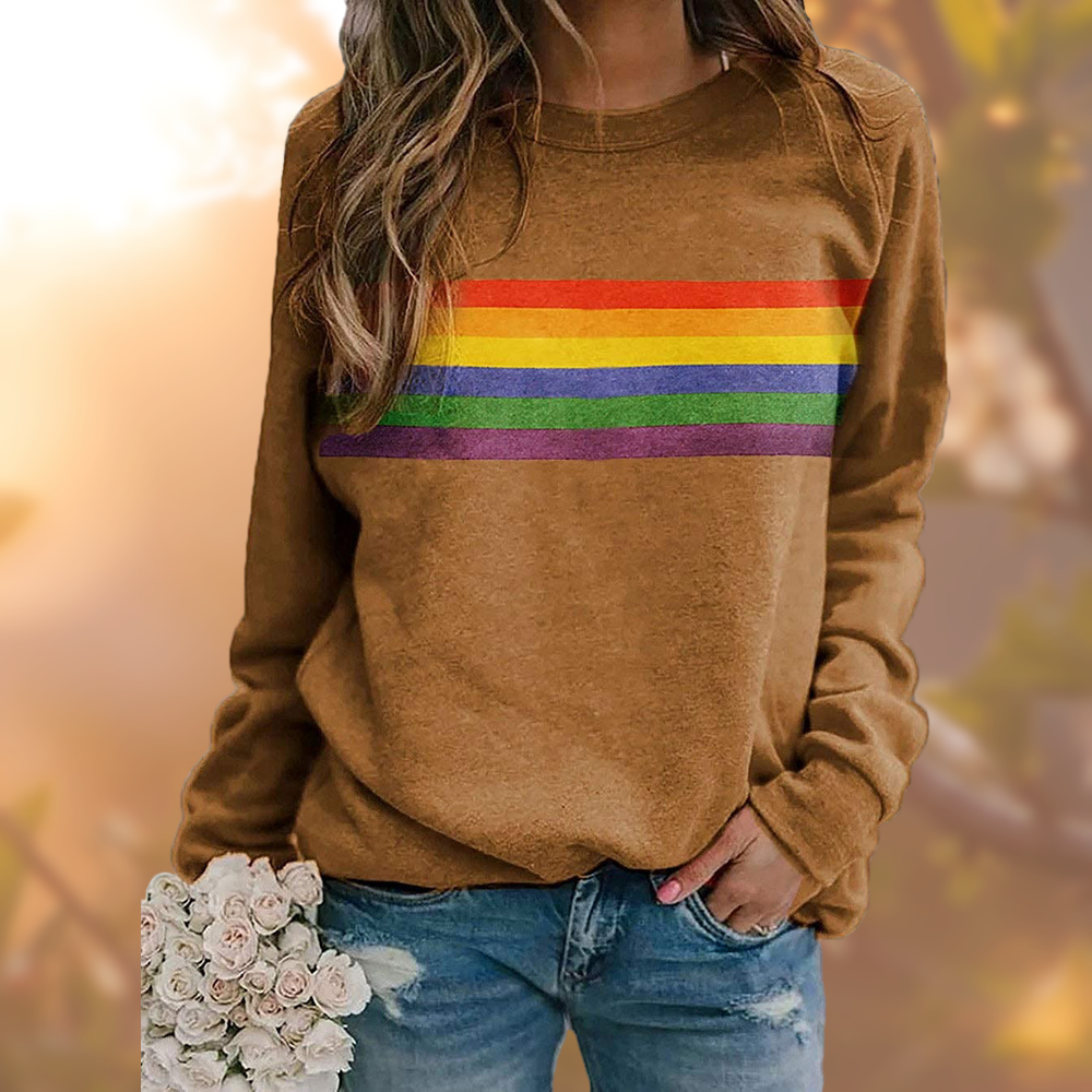 Maglione Uomo Cotone Morbido con Righe Orizzontali