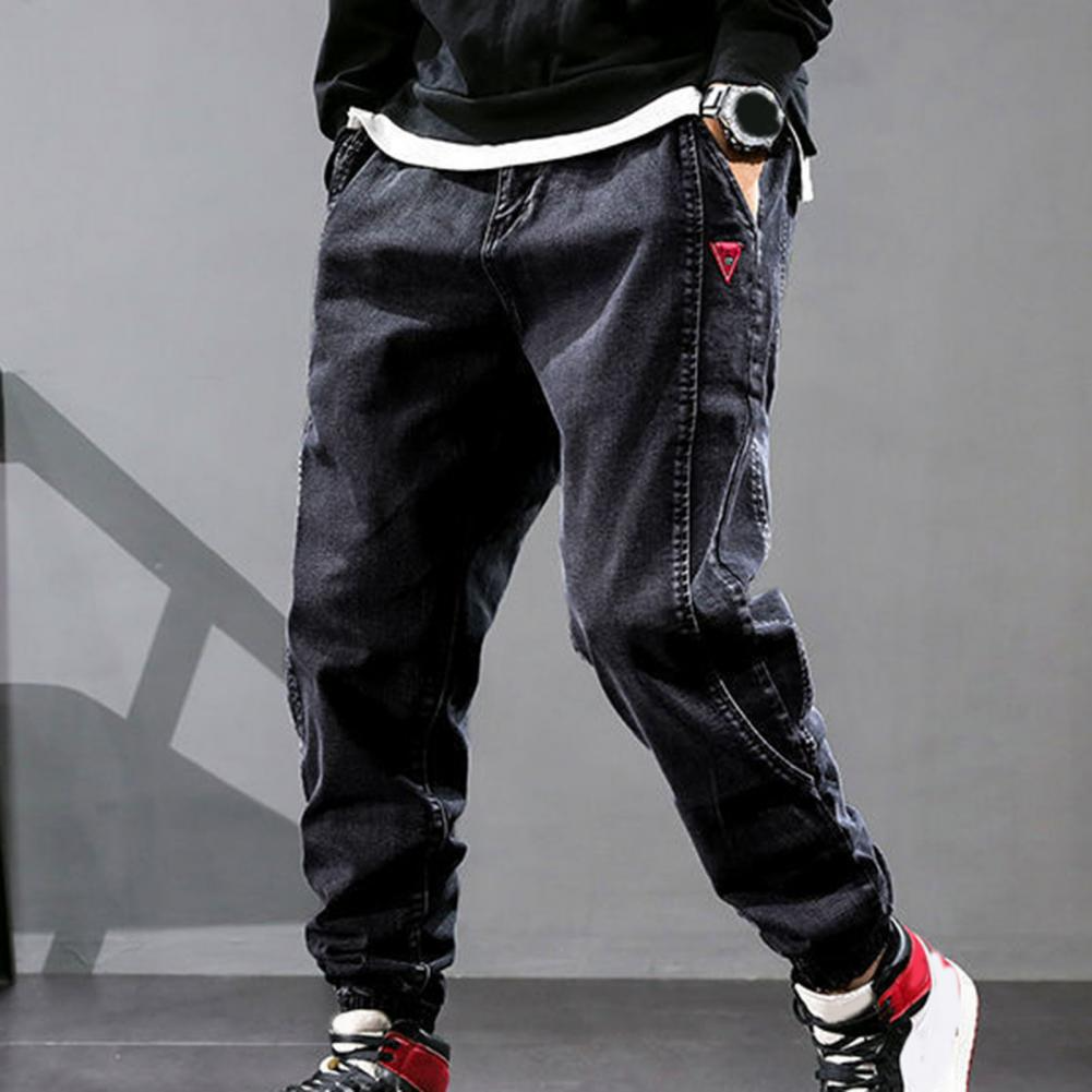 Jeans Baggy Uomo Denim con Coulisse