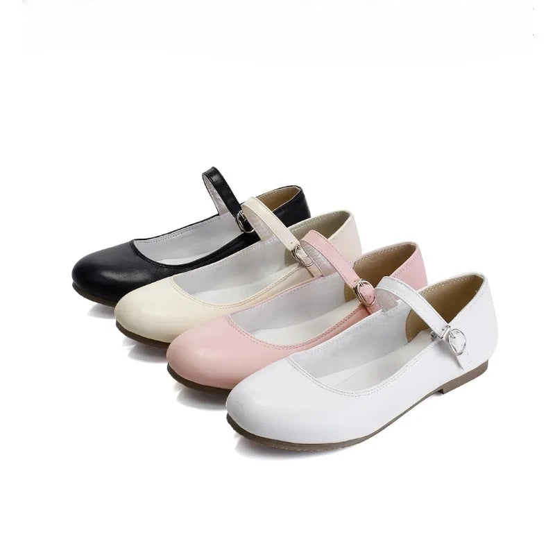 Ballerine comode da donna nere, casual, sintetiche 2