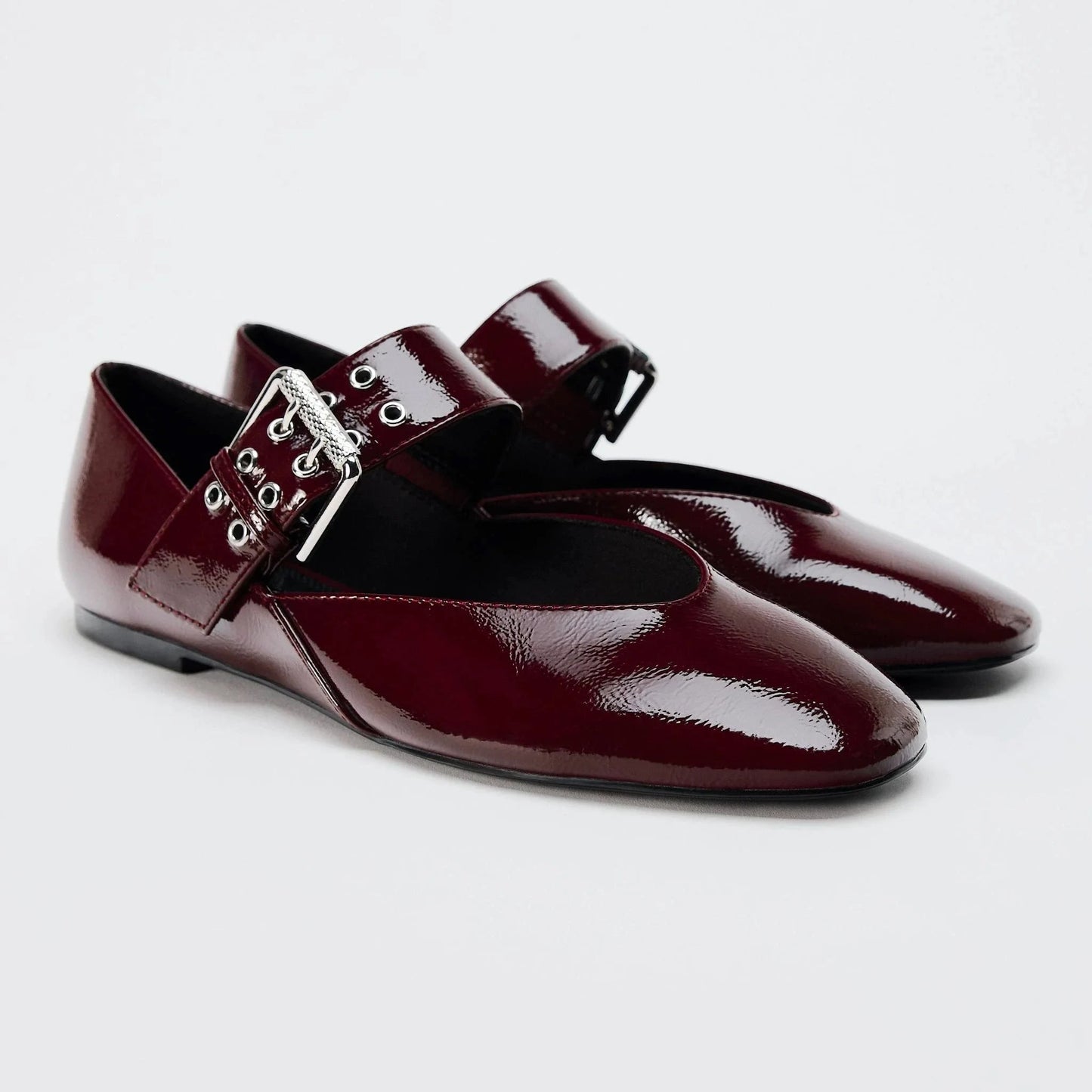 Ballerine Donna Punta Punta Materiale Sintetico Comode - Vesarelli