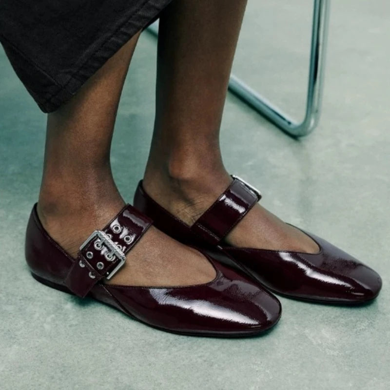 Ballerine da donna con punta a punta, comode e sintetiche, per un look elegante ogni giorno 3
