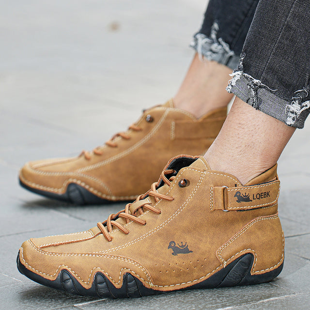 Scarpe Barefoot Uomo con Lacci Suola Profilata - Brentozzi