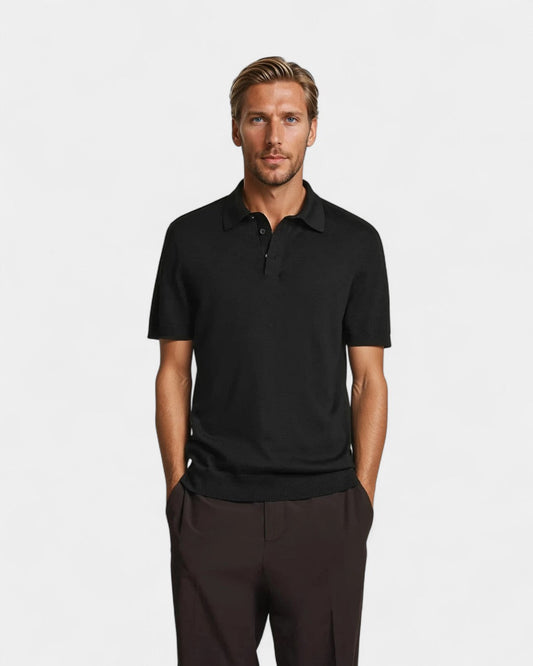 Polo Uomo in Maglia di Seta Vestibilità Regular - Brentozzi
