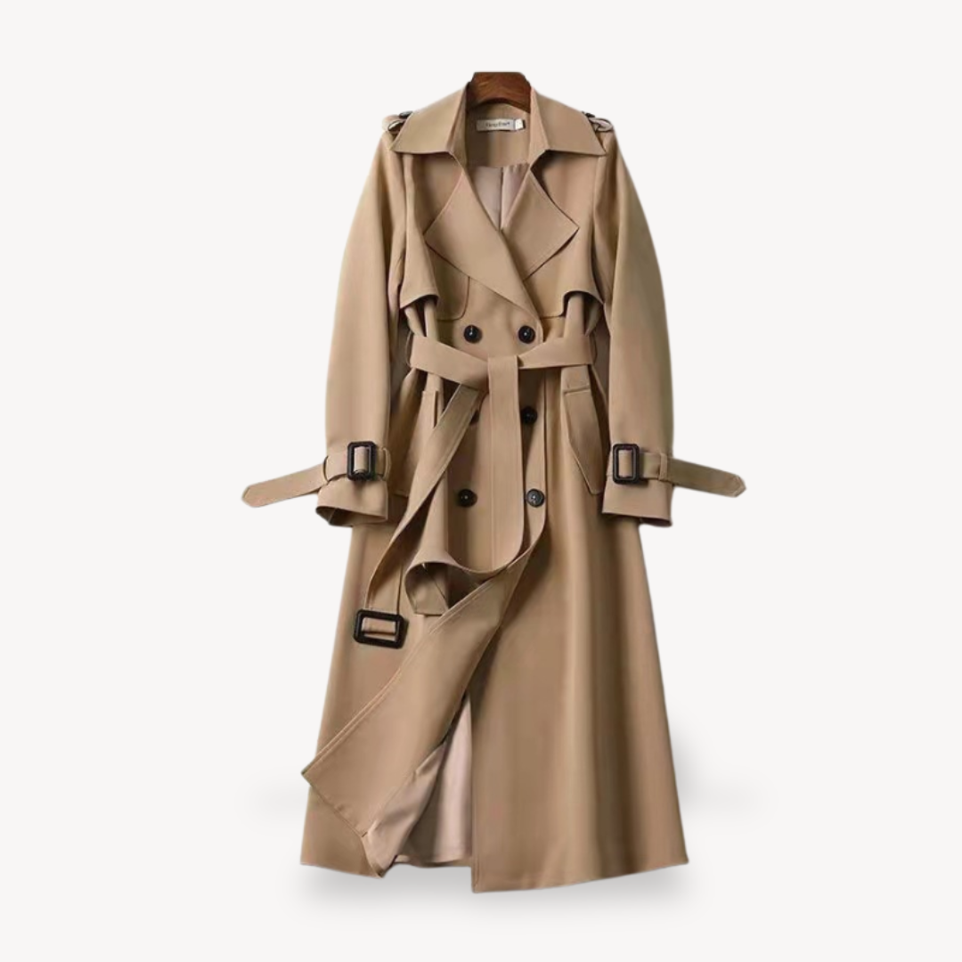 Cappotto Trench Donna Taglio Classico con Cintura