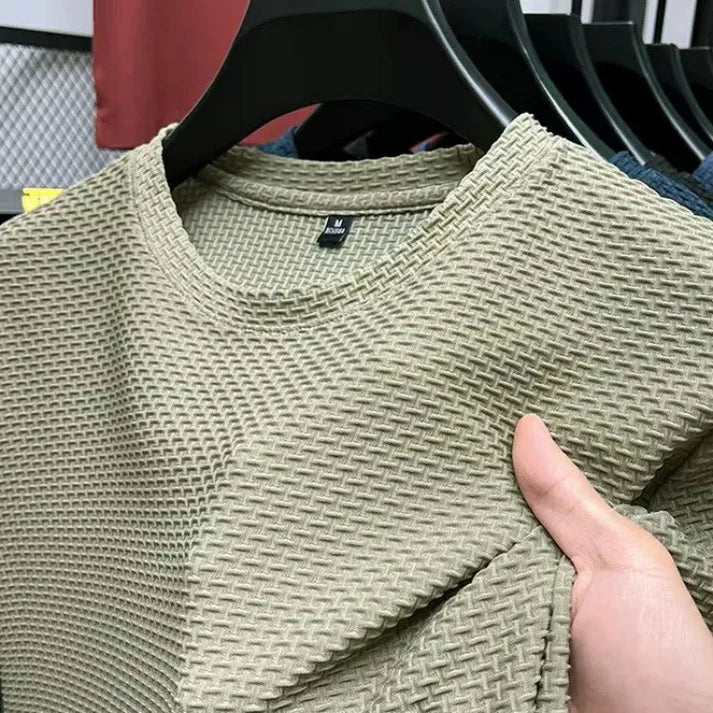 T-Shirt Uomo in Mesh Morbido Vestibilità Comoda