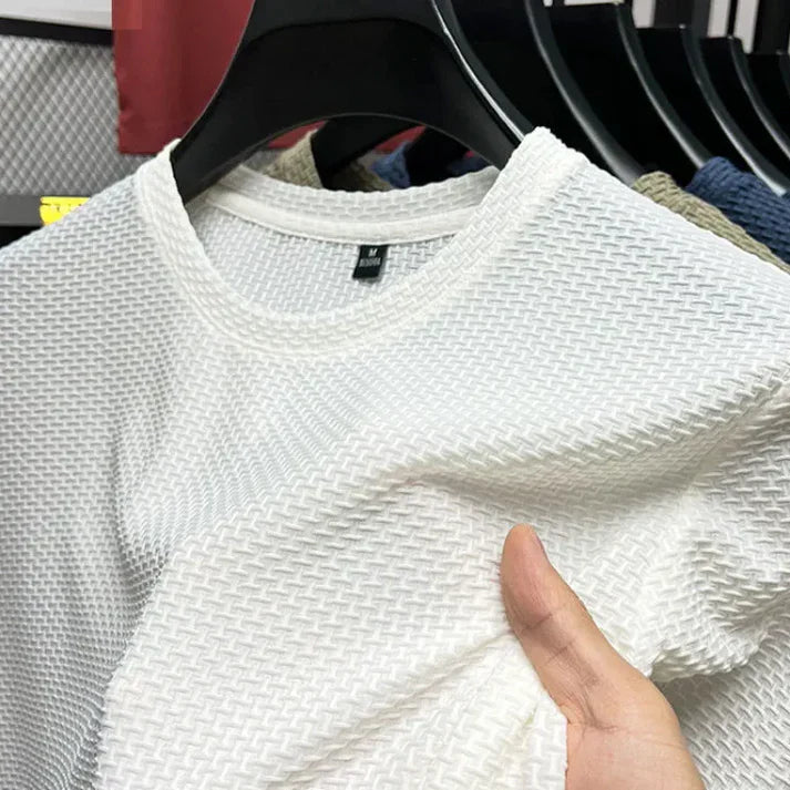 T-Shirt Uomo in Mesh Morbido Vestibilità Comoda