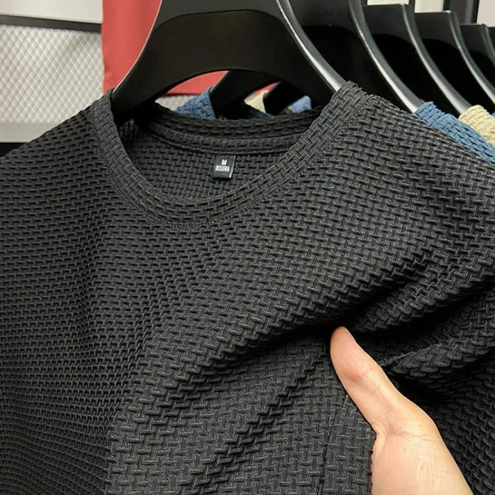 T-Shirt Uomo in Mesh Morbido Vestibilità Comoda